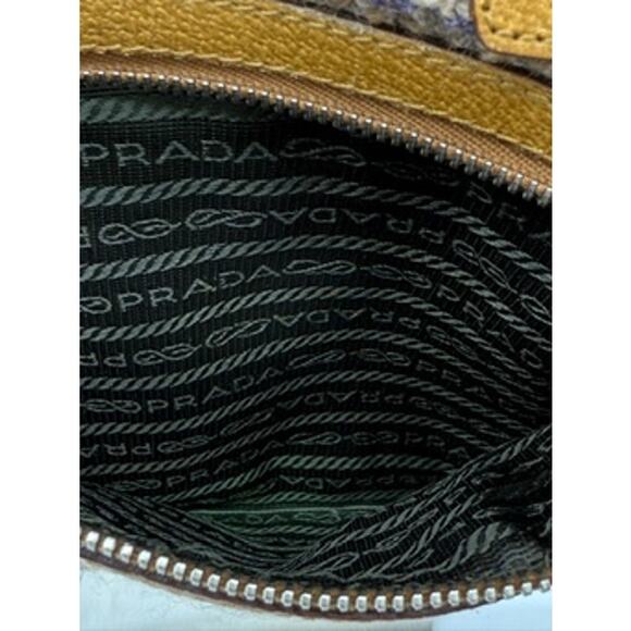 Vintage Prada Enameled Metal Triangle Tote with COA - Picture 10 of 12